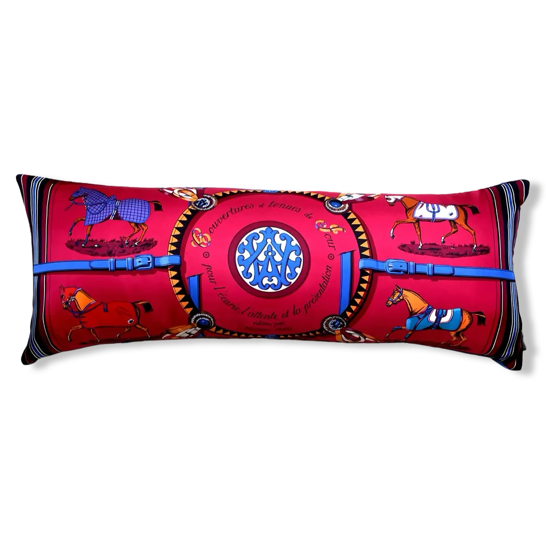 LOUIS VUITTON LV Cup 2000 Vintage Silk Scarf Pillow 20 decorative pillow –  Vintage Luxe Up