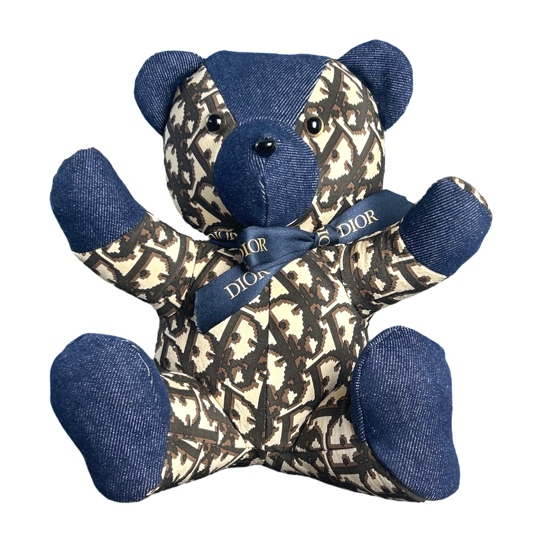 Dior Trotter Scarf Teddy Bear at Vintage Luxe Up