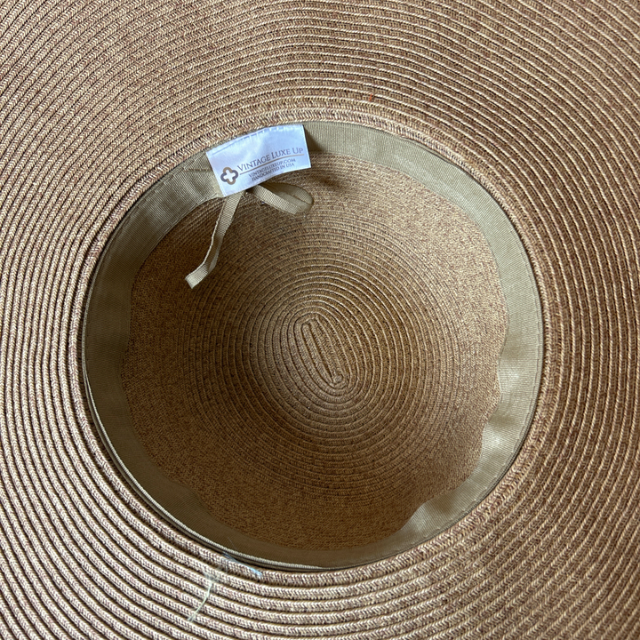 Fringe Harness Logo Perfect Straw Sun Hat