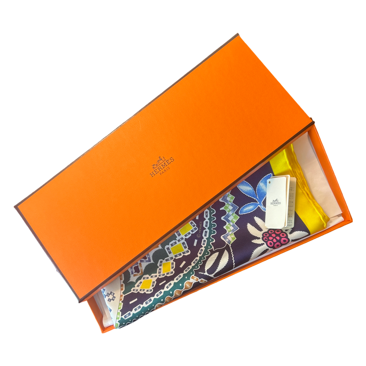 Hermes En Attendant Ulysse Scarf | Framed Hermes Scarf at Vintage Luxe Up
