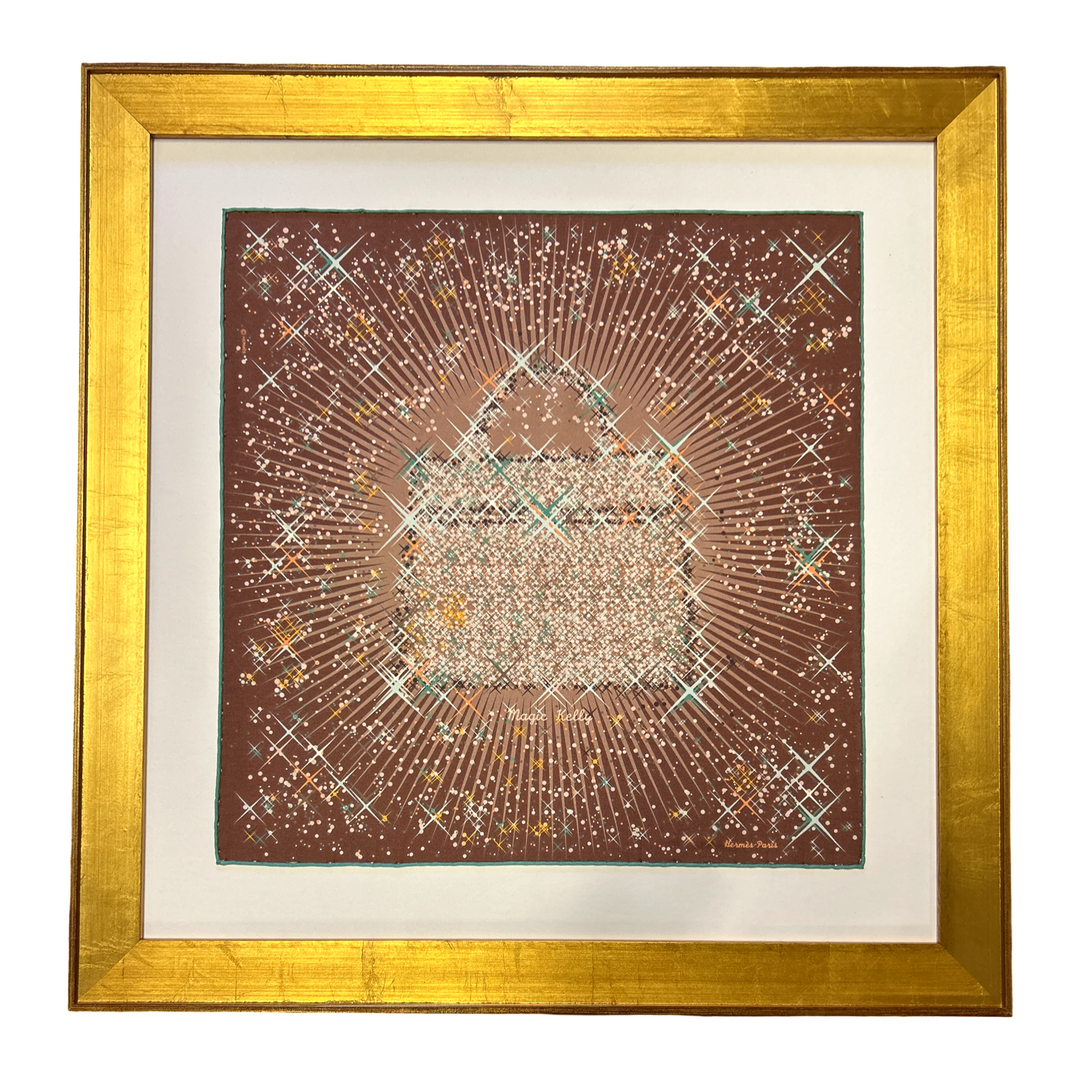 Hermes Magic Kelly Scarf | Framed Hermes Scarf at Vintage Luxe Up
