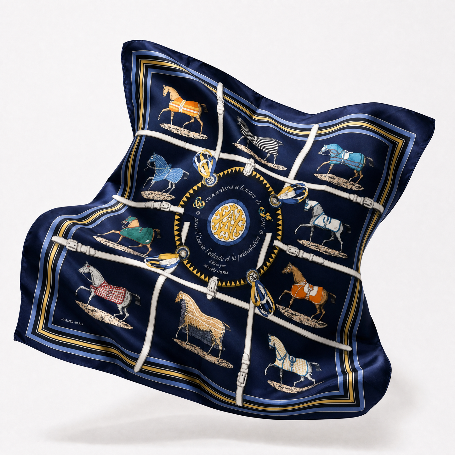 Hermes couvertures eat tenures du jour scarf