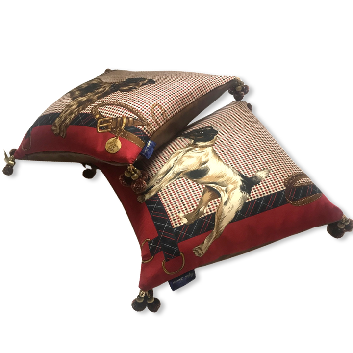 Best In Show Vintage Silk Scarf Pillows