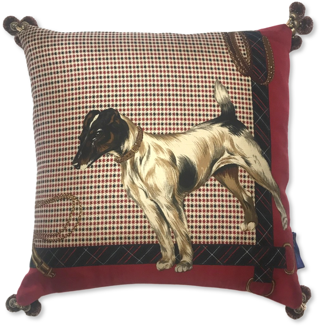Best In Show Vintage Silk Scarf Pillows