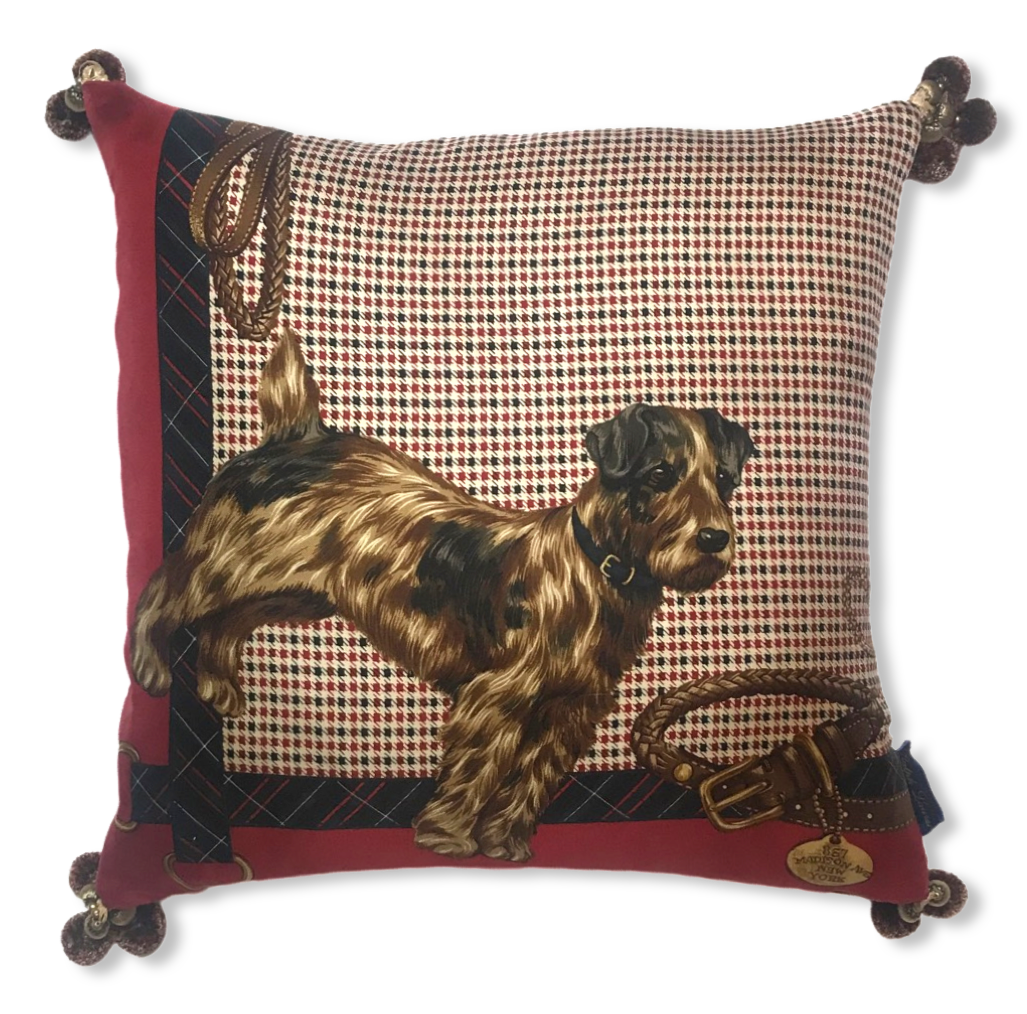 Best In Show Vintage Silk Scarf Pillows