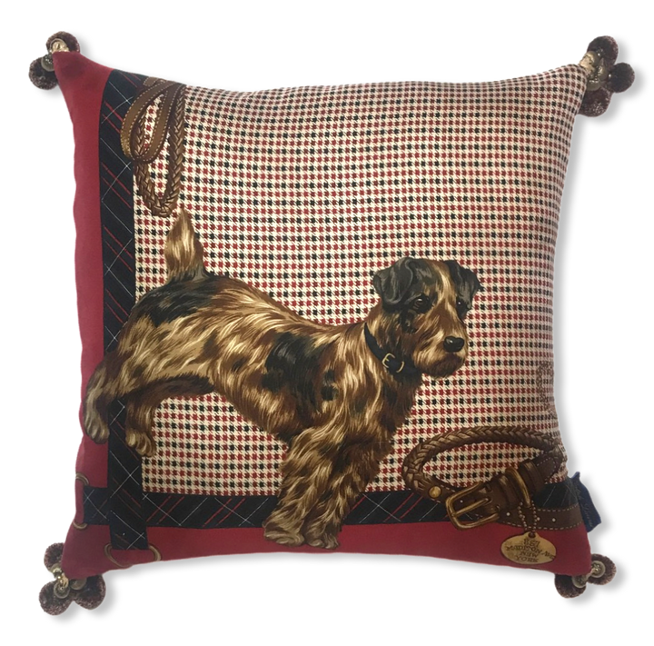 Best In Show Vintage Silk Scarf Pillows