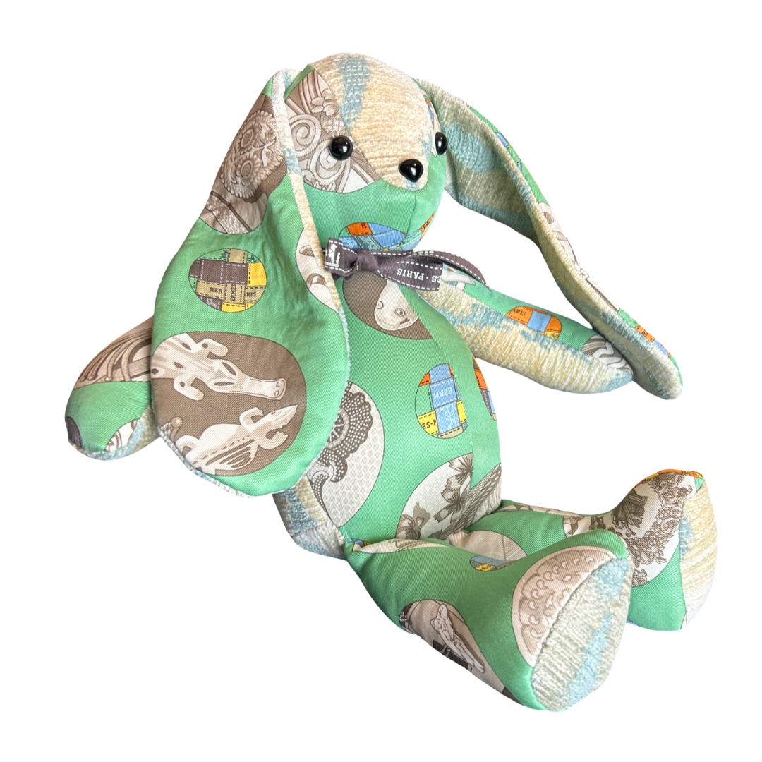 Hermes Pois de Soie Scarf Bunny at Vintage Luxe Up