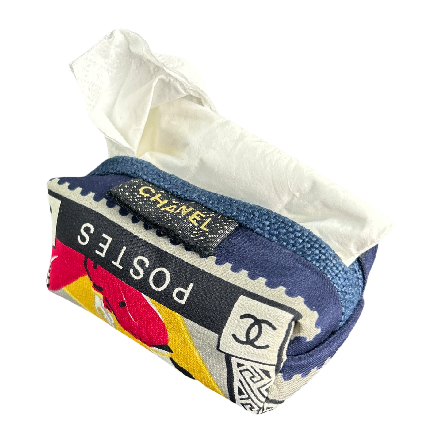 Chanel Stamps of the World Scarf | Travel Tissue Pouch