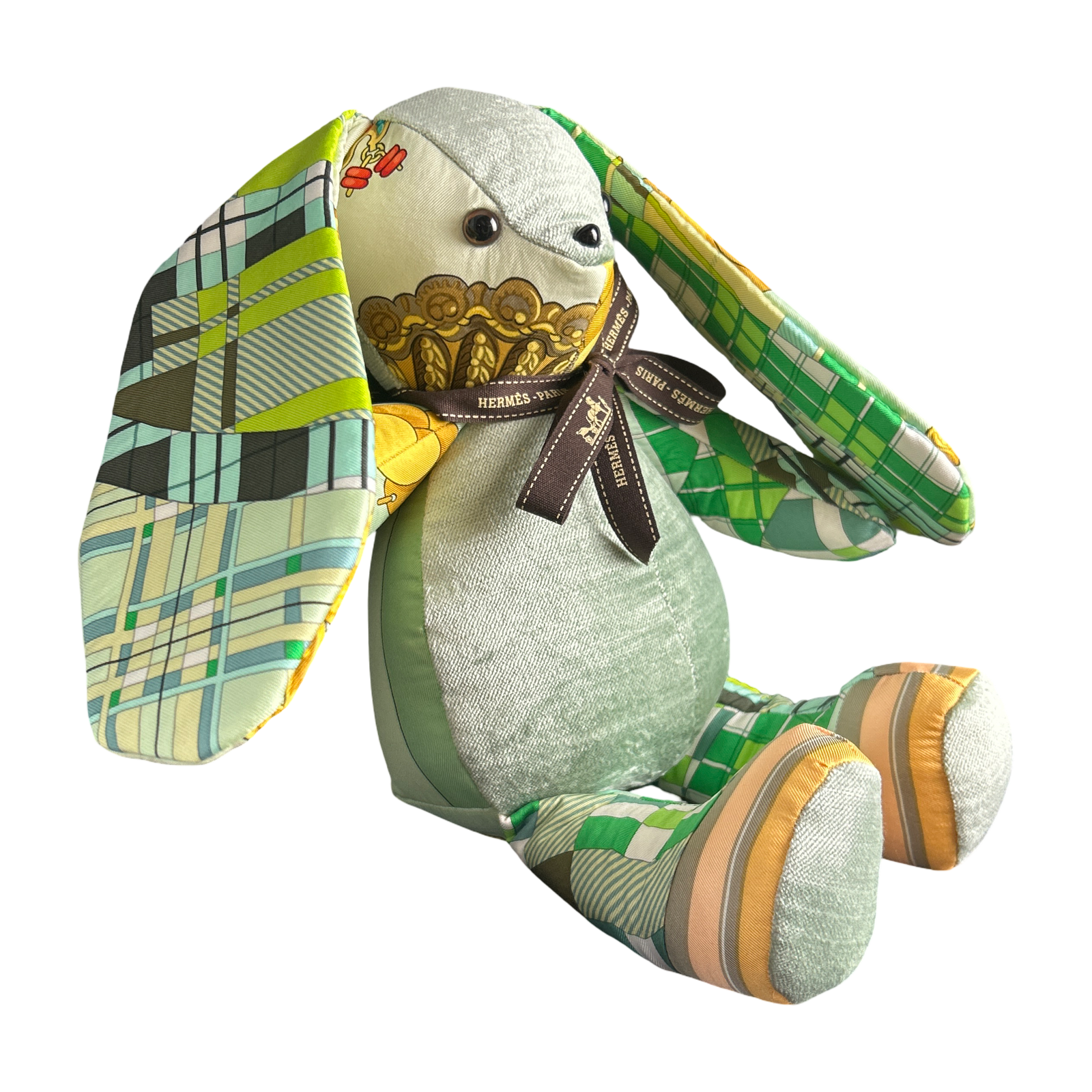 Hermes Vintage Scarf Patchwork Bunny at Vintage Luxe Up