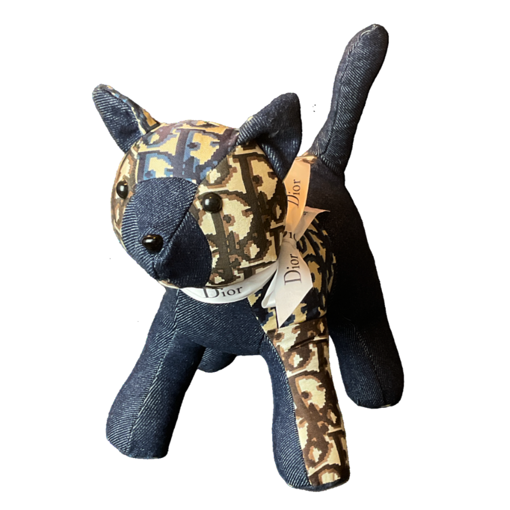 Dior Vintage Scarf Patchwork Kitten at Vintage Luxe Up