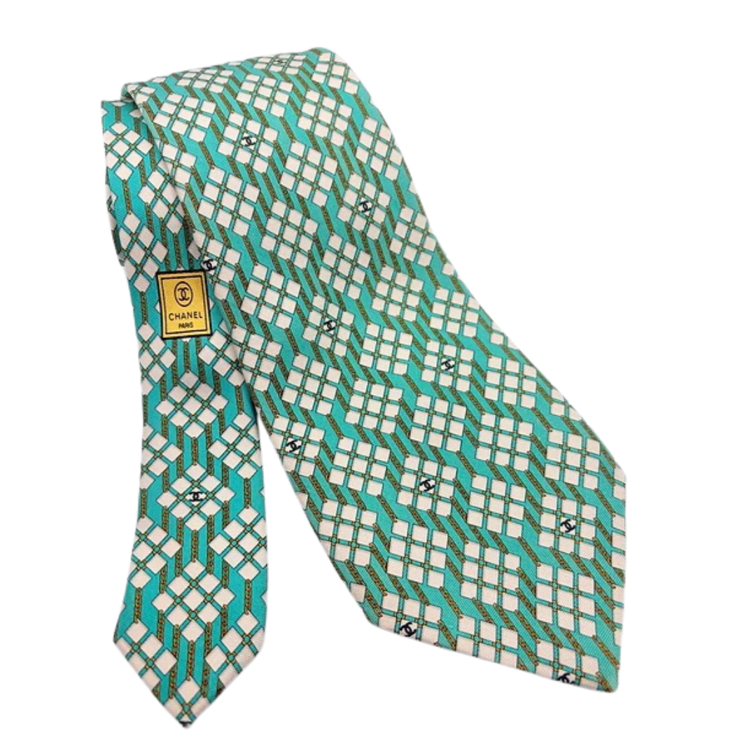 Chanel Jade Green Necktie