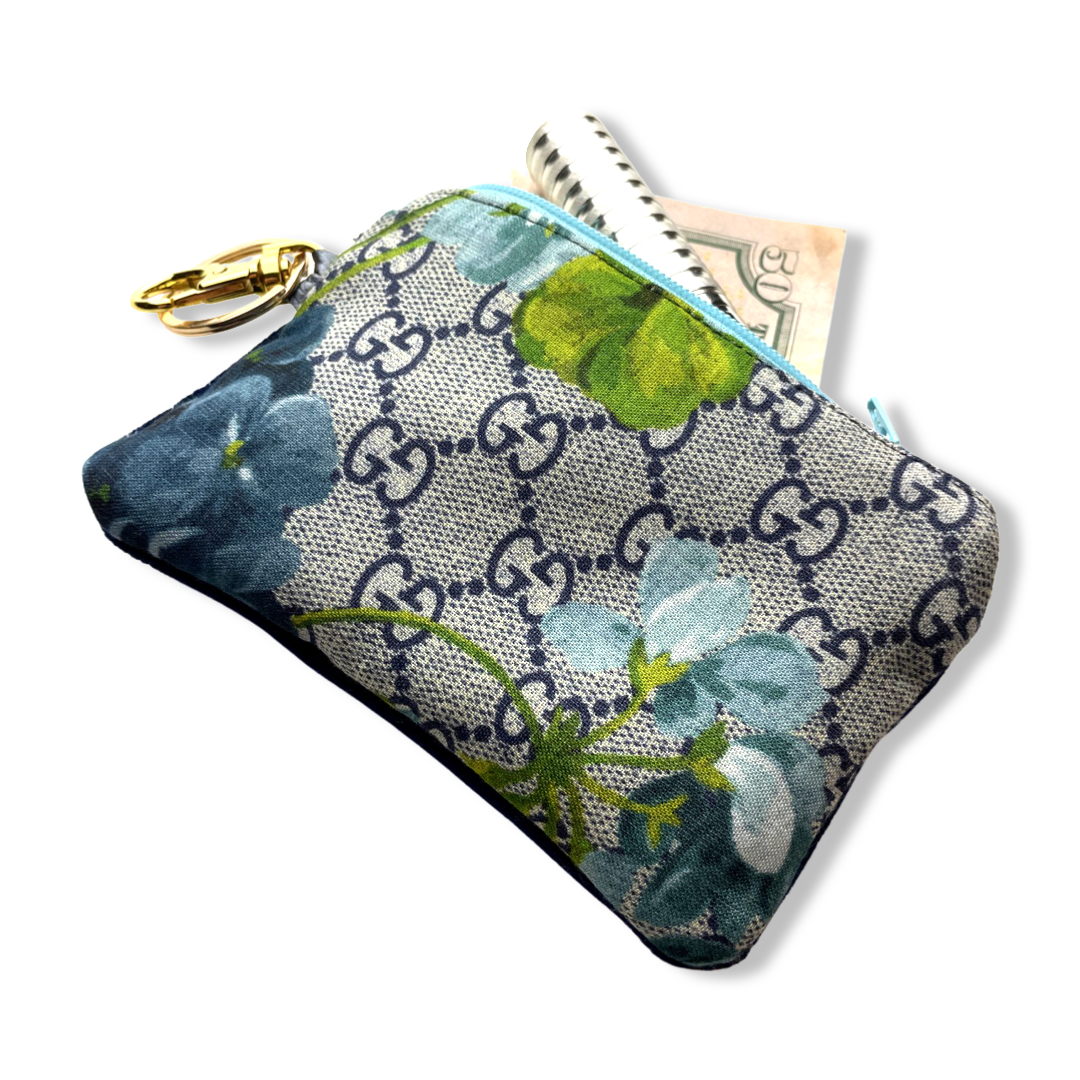 Gucci Vintage Silk Scarf Coffee Run Keychain Bag Gucci Wristlet Keychain Vintage Luxe Up