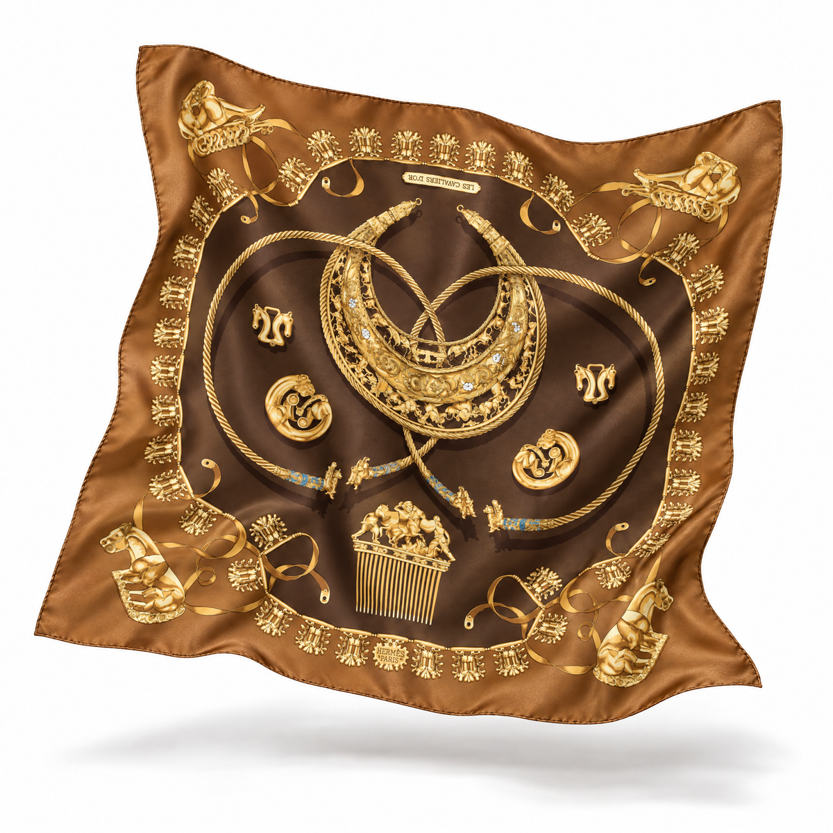 Hermes Cavaliers d'Or Scarf