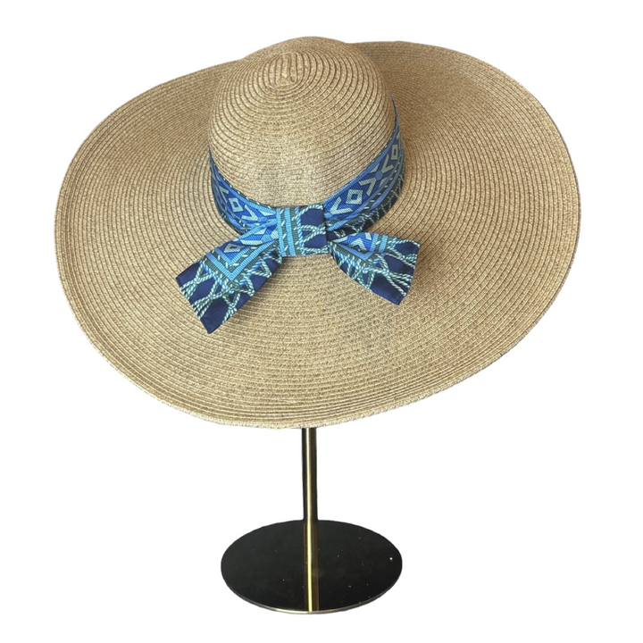 Gucci Harness Logo Scarf Straw Hat exclusively at Vintage Luxe Up