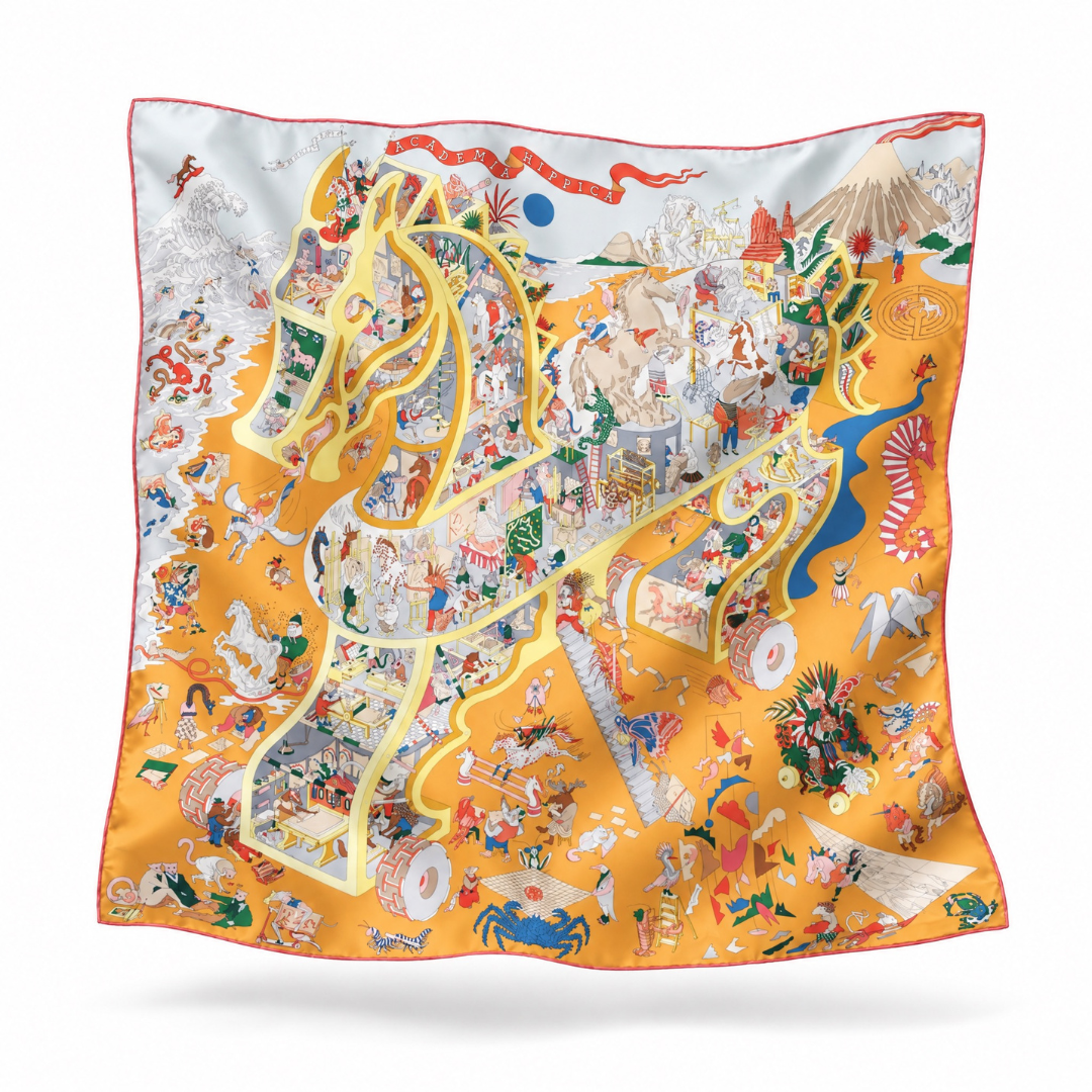 HERMES ACADEMIA HIPPICA SCARF