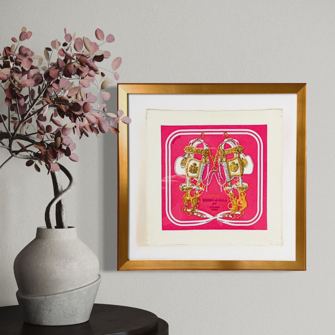 Hermes Brides de Gala Nano Scarf | Framed Hermes Scarf at Vintage Luxe Up