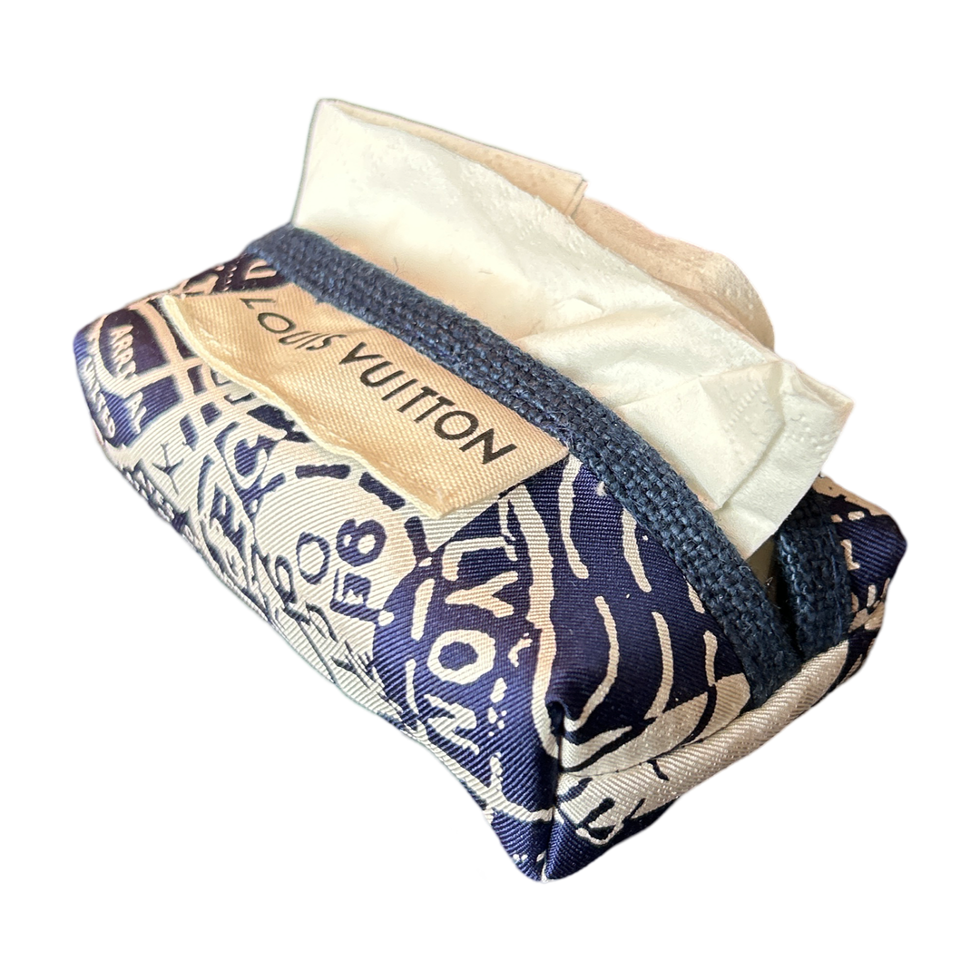 Louis Vuitton Travel Stamps Scarf Travel Tissue Pouch