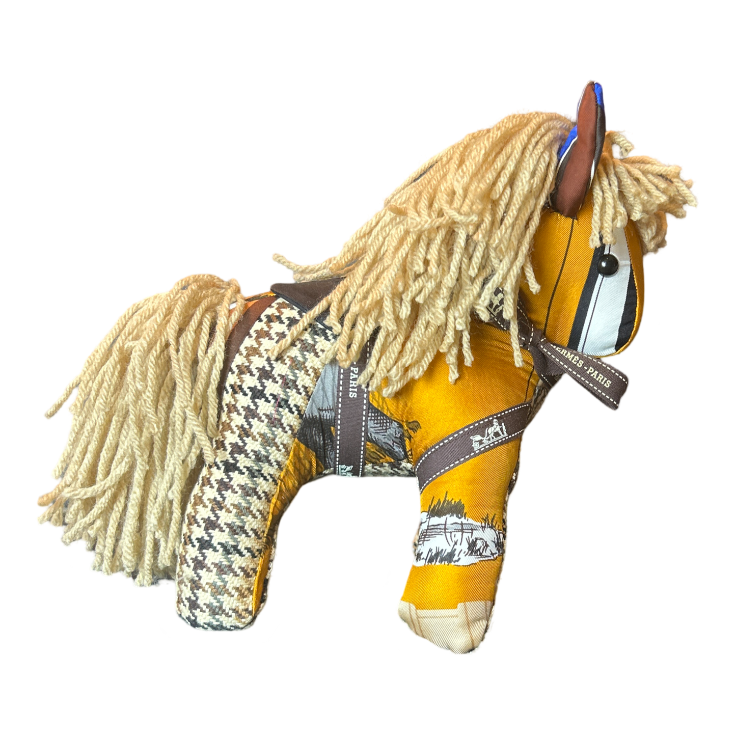 Hermes Vintage Scarf Patchwork Pony at VintageLuxeUp.com