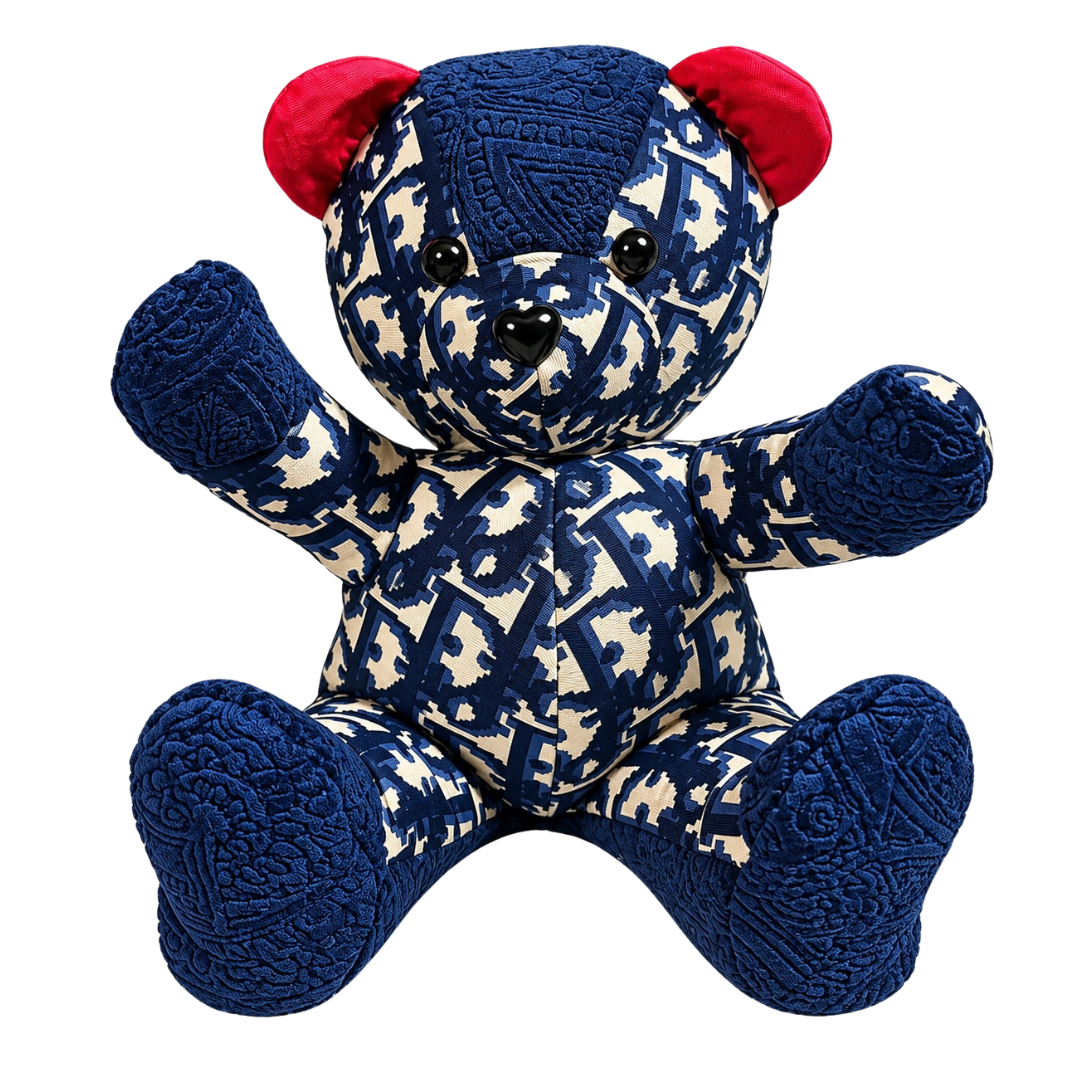 Dior Trotter Scarf Teddy Bear at Vintage Luxe Up