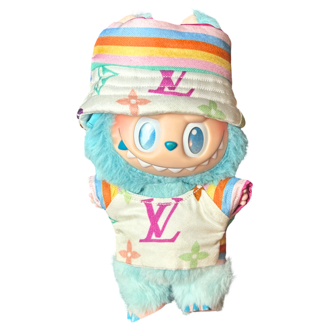 Louis Vuitton LV Murakami Monogram Vintage Scarf Labubu Hat & Shirt