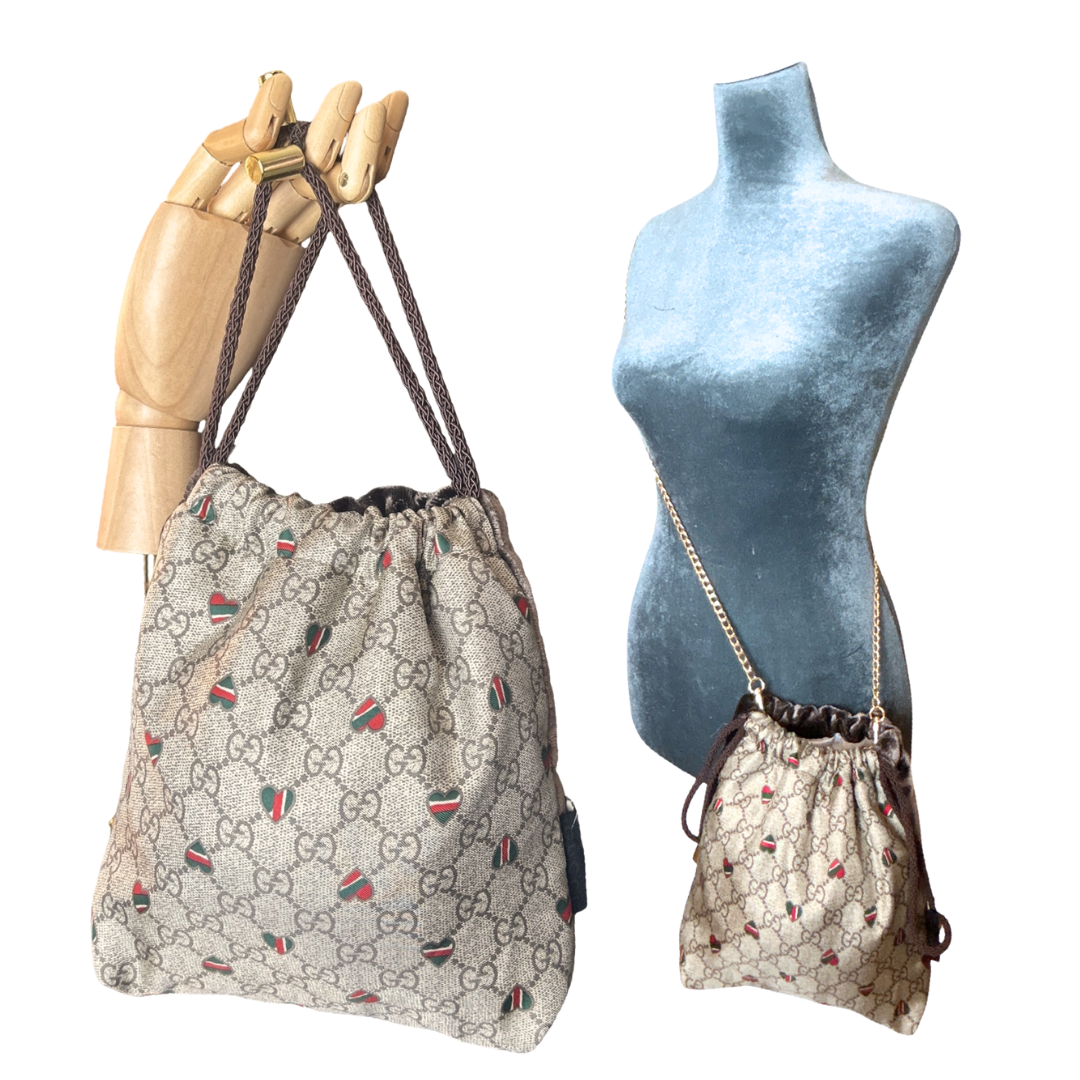 Gucci GG Hearts Scarf | Gucci Crossbody Bag – Vintage Luxe Up
