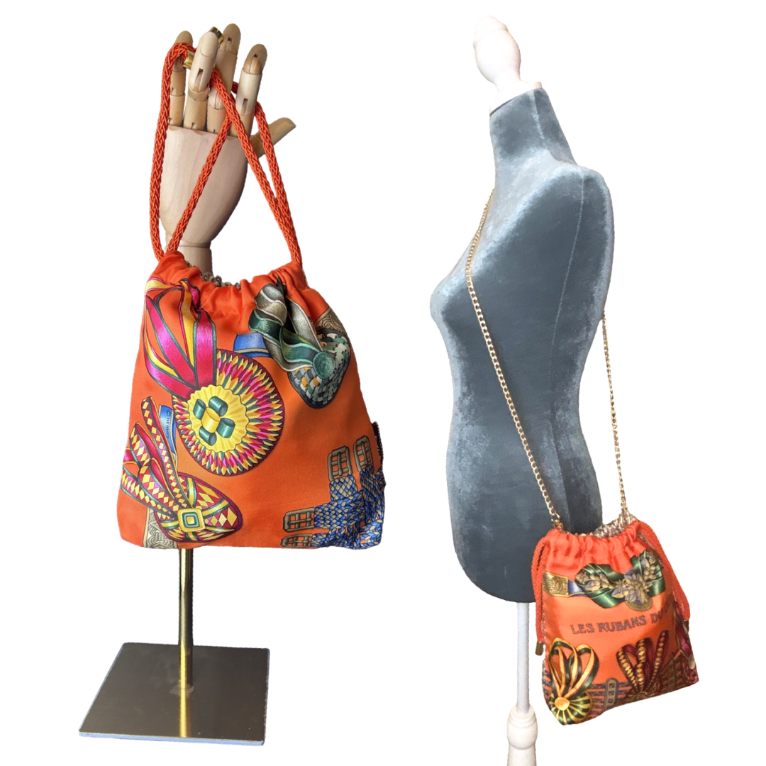 HERMES Rubans du Cheval Scarf | Hermes Crossbody Bag – Vintage Luxe Up