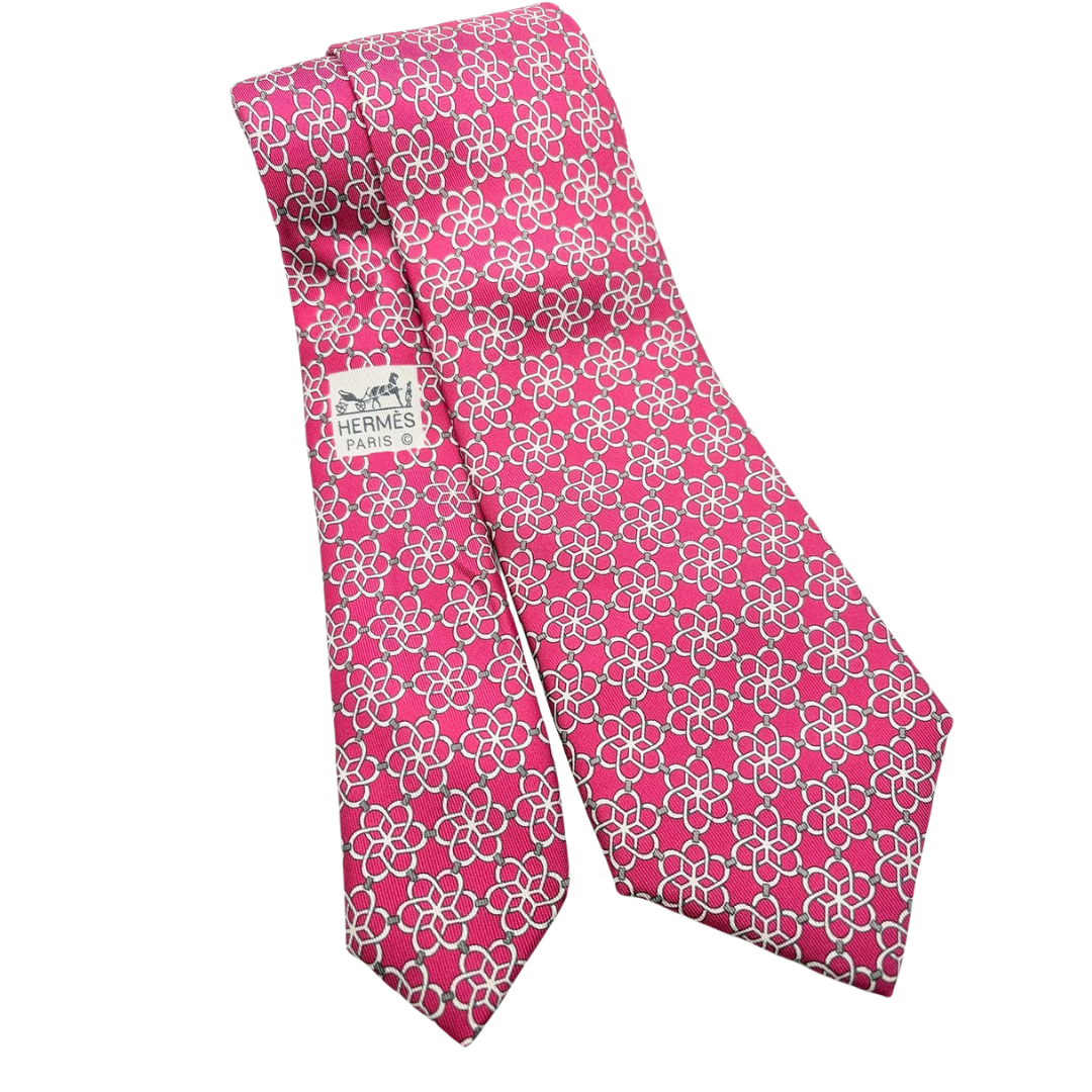 Stirrup Print Butterfly Vintage Silk Necktie Christmas Ornament