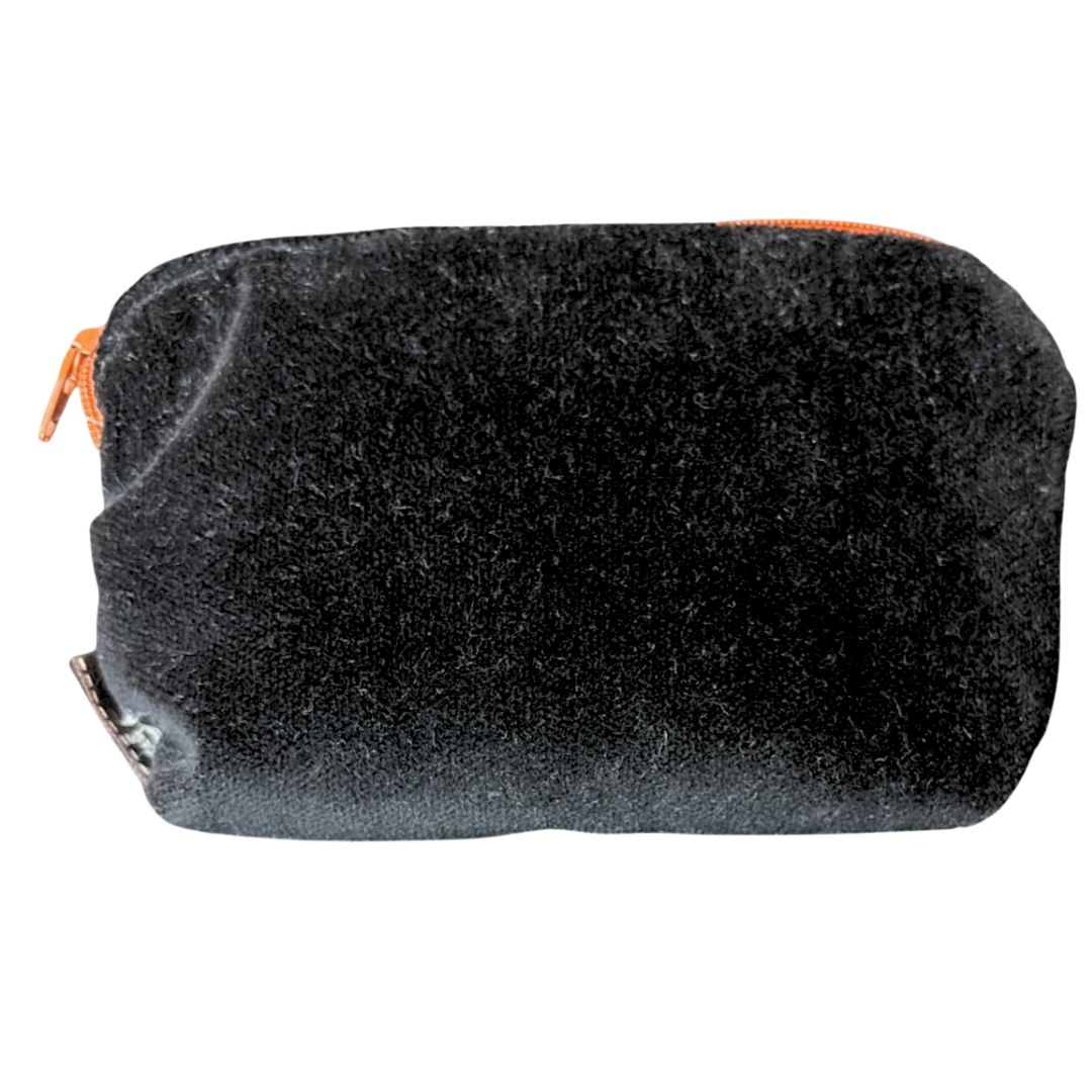 Qu'Importe le Flacon Noir Vintage Silk Scarf Beauty Bag