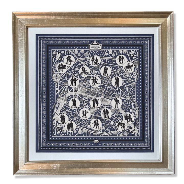 HERMES AMOUREAUX DE PARIS SCARF FRAMED HERMES SCARF AT VINTAGE LUXE UP