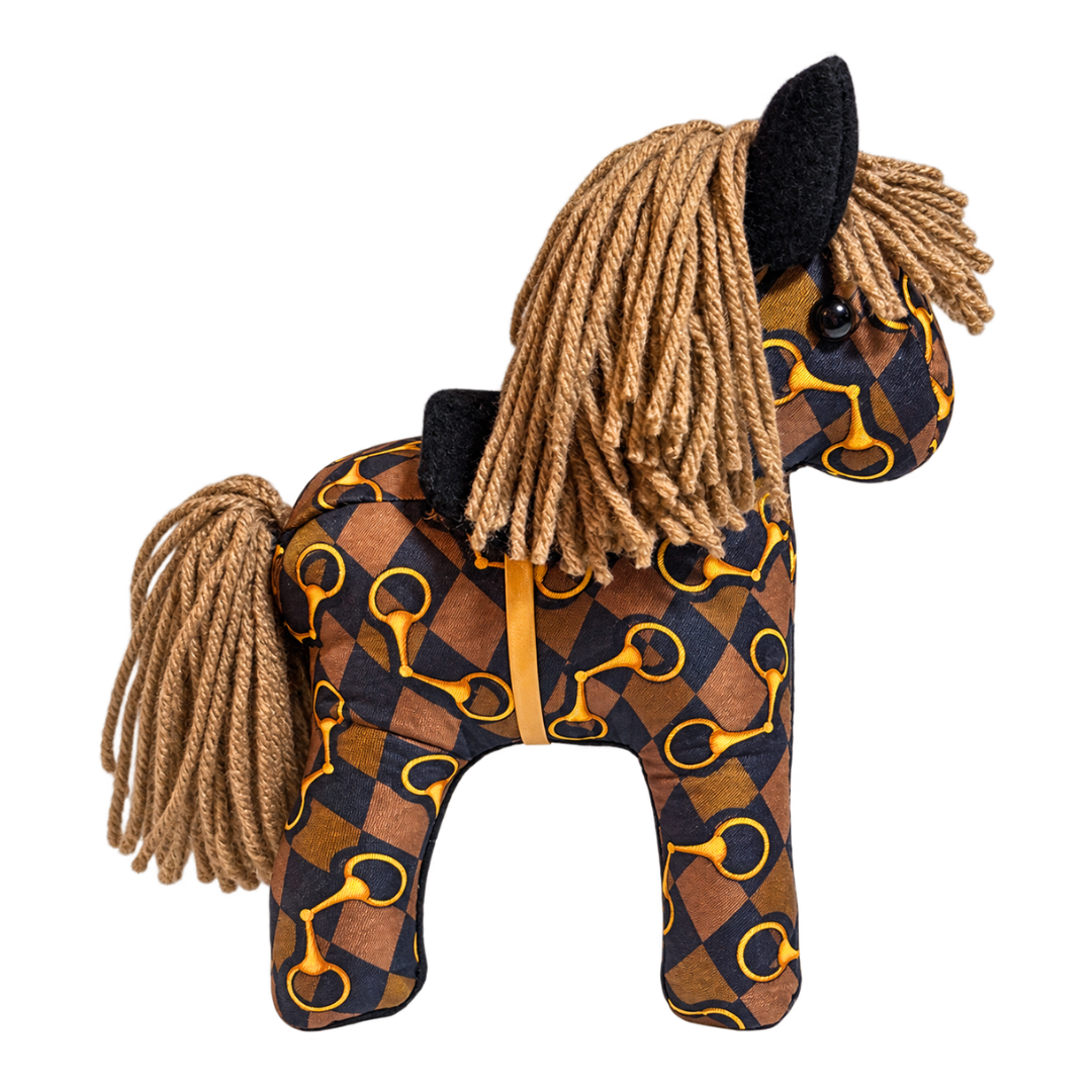 Horsebit Vintage Silk & Cashmere Scarf Noble Pony