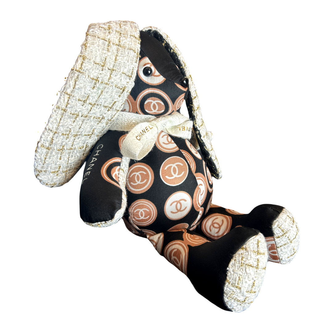 Chanel CC Monogram Scarf Patchwork Bunny at Vintage Luxe Up
