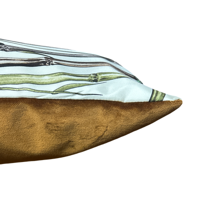 Amazone Vintage Silk Scarf Lumbar Pillows 35"