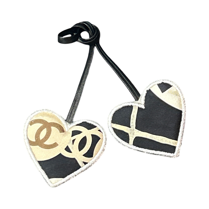 Chanel CC Logo Scarf Chanel Bag Charm at Vintage Luxe Up