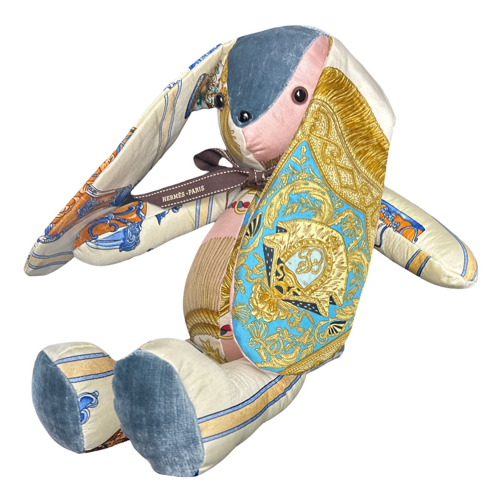 Hermes Qu'Importe le Flacon Scarf Patchwork Bunny
