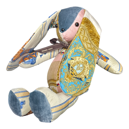 Hermes Qu'Importe le Flacon Scarf Patchwork Bunny