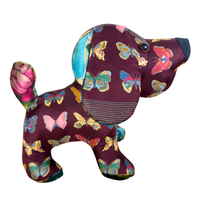 Farfalle Vintage Silk Scarf Loyal Puppy