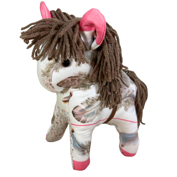 Plumes Vintage Silk Scarf Noble Pony