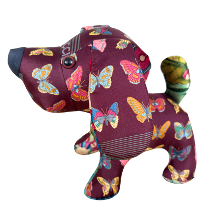 Farfalle Vintage Silk Scarf Loyal Puppy
