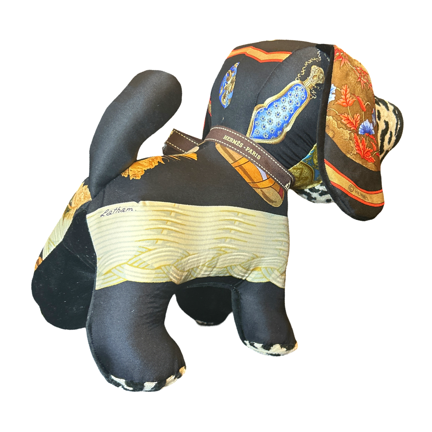 Hermes Couvee d'Hermes Scarf Patchwork Puppy at Vintage Luxe Up