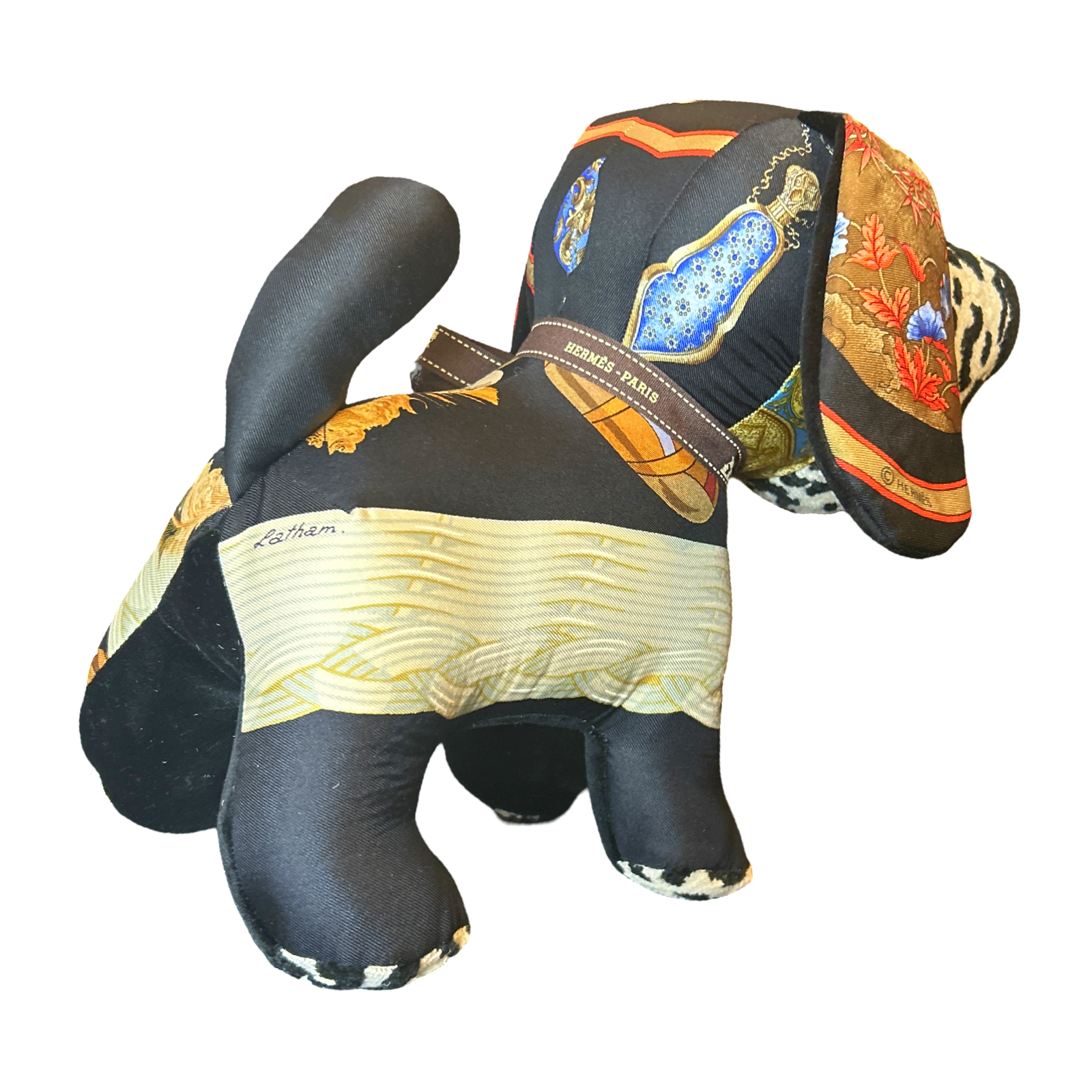 Hermes Couvee d'Hermes Scarf Patchwork Puppy at Vintage Luxe Up