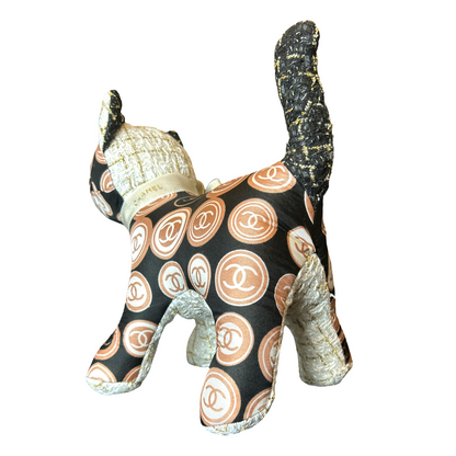 Chanel CC Logo Scarf | Patchwork Kitten at Vintage Luxe Up