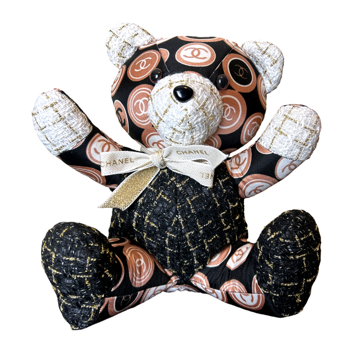Chanel CC Logo Scarf | Chanel Teddy Bear at Vintage Luxe Up