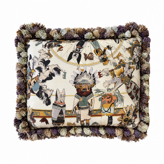 Hermès Kachinas Scarf Pillow at Vintage Luxe Up