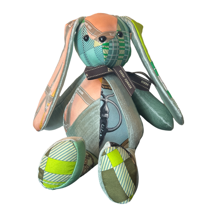 Vintage Hermes Scarf Patchwork Bunny at Vintage Luxe Up