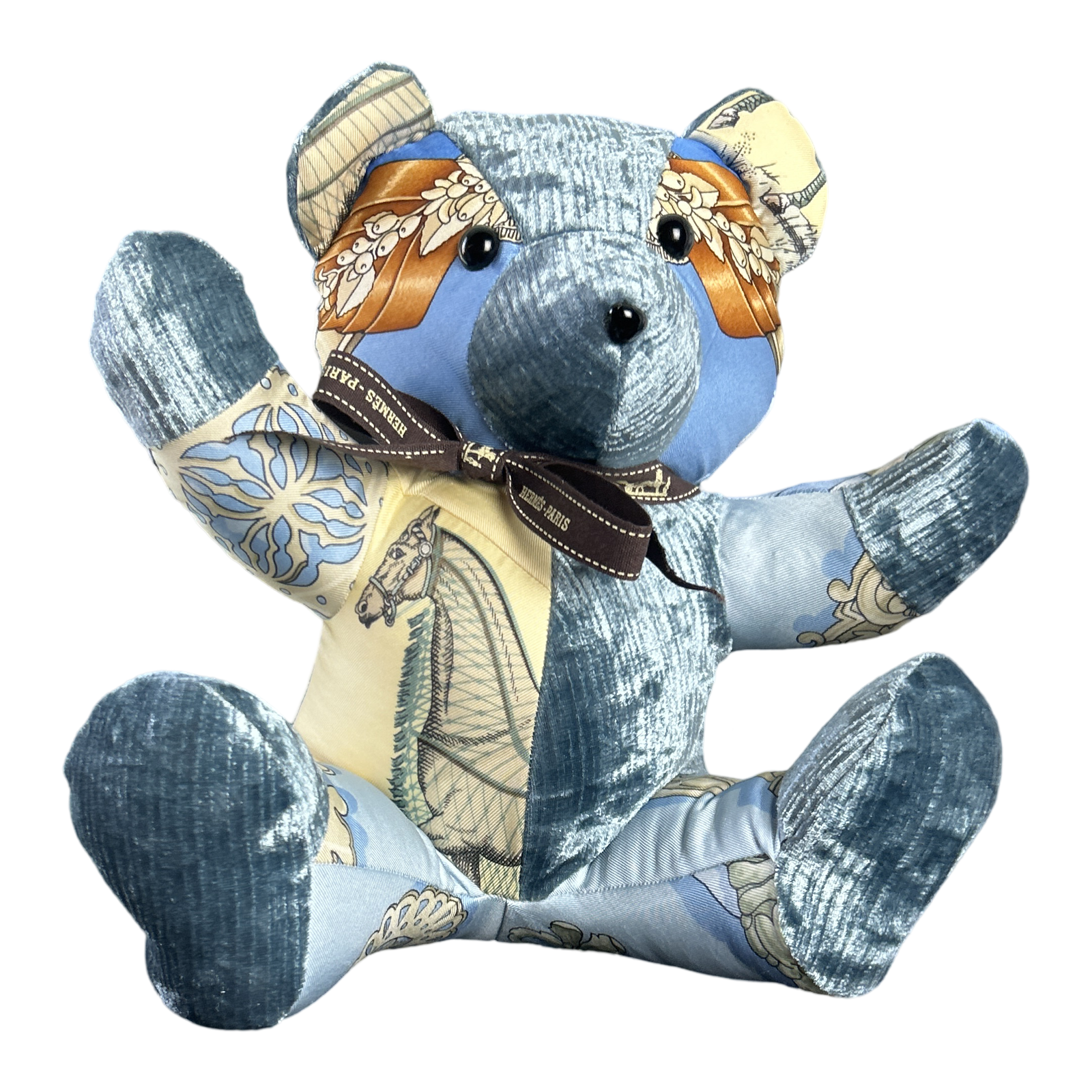 Vintage Hermes Couvertures et Tenues du Jour Scarf Teddy Bear at Vintage Luxe Up
