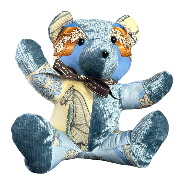 Vintage Hermes Couvertures et Tenues du Jour Scarf Teddy Bear at Vintage Luxe Up