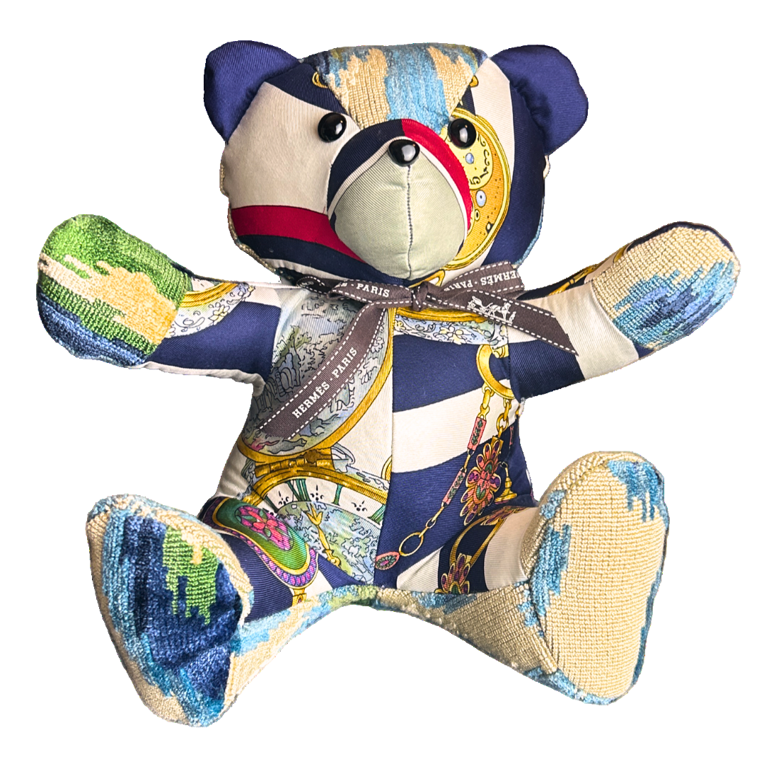 Hermes Parmi Les Fleurs  Scarf Tender Teddy Bear