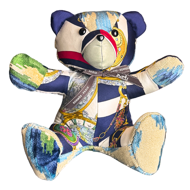 Hermes Parmi Les Fleurs  Scarf Tender Teddy Bear
