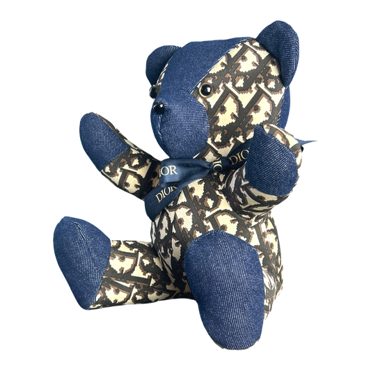 Dior Trotter Scarf Teddy Bear at Vintage Luxe Up