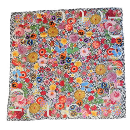 Gucci Leopard Floral Scarf 